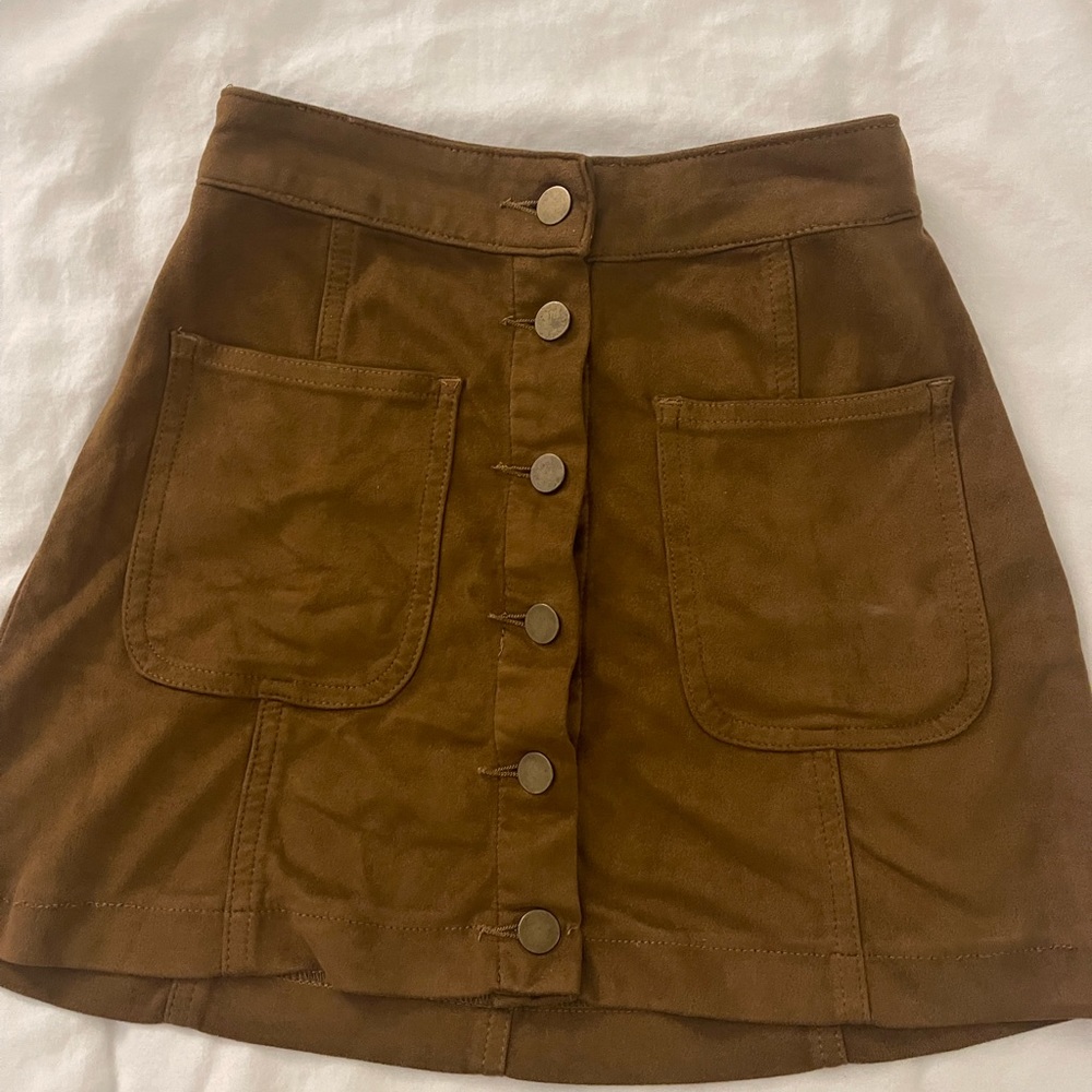 Suede Skirt